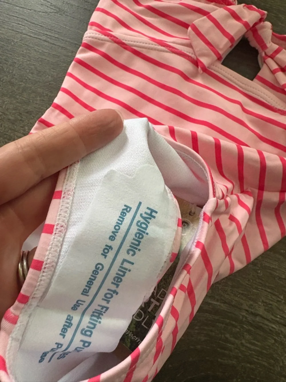 Snapper Rock Coral Stripe Bow Swimsuit - Size 4 NEW!